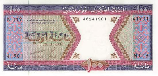 Mauretanien p4k 100 Ouguiya 2002